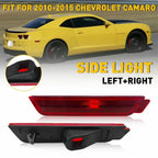 2X Amber Front Side Marker Light Housings for Chevrolet Camaro (2010–2015)