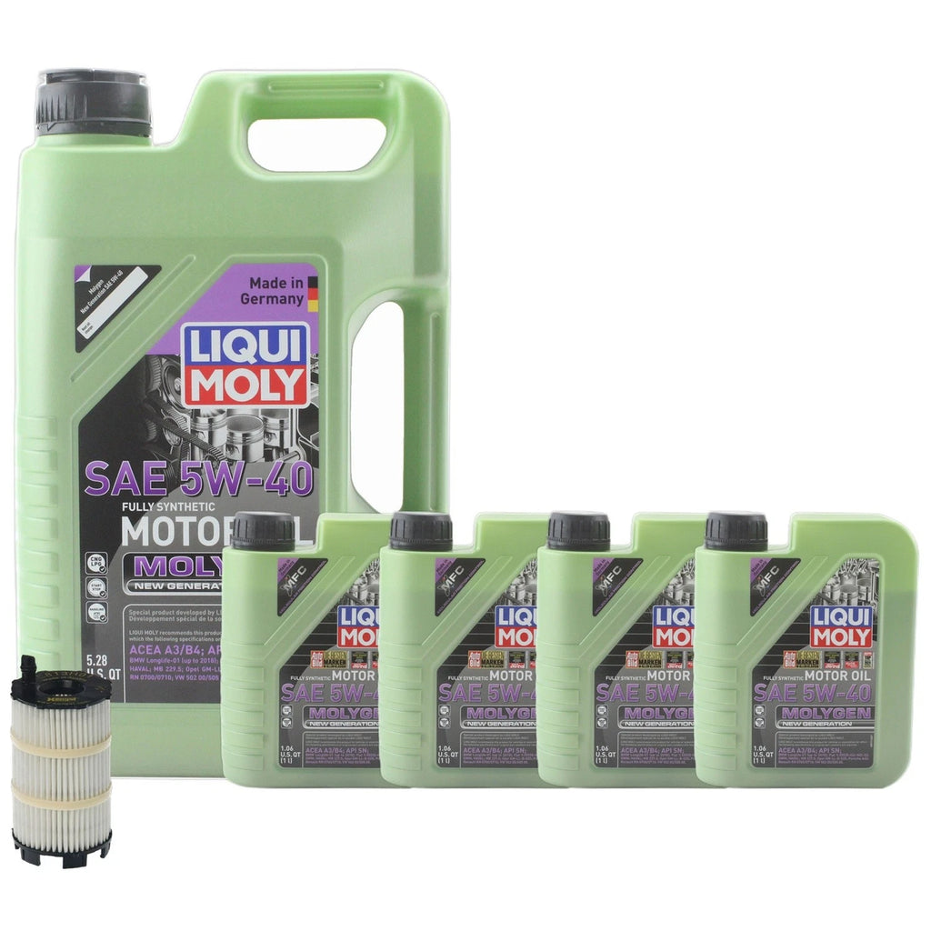 Liqui Moly Molygen 5W-40 Engine Oil Change Kit for VW Touareg (2003–2010)