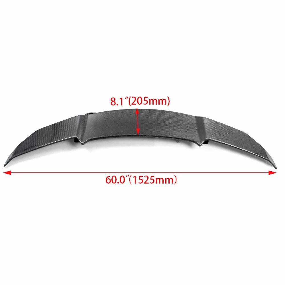 Carbon Fiber Rear Spoiler for Universal Fit