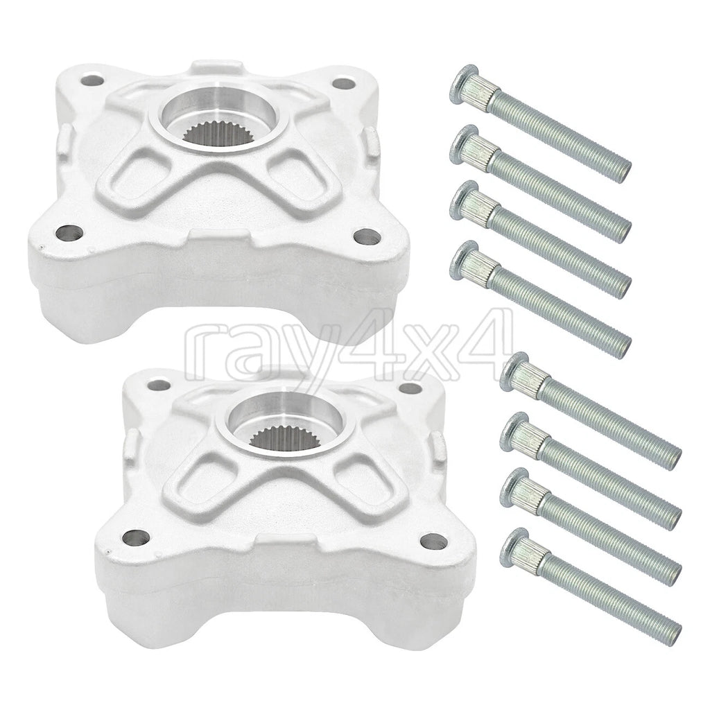 2X Front Wheel Hubs & Studs Kit for Polaris RZR 570 800 RZR S 800 (2008–2014)