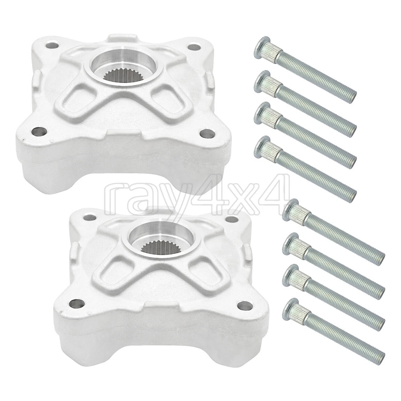 2X Front Wheel Hubs & Studs Kit for Polaris RZR 570 800 RZR S 800 (2008–2014)