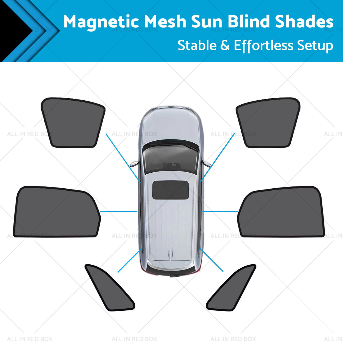 Magnetic Mesh Sun Blind Shades for Audi Q3 RS Q3 (2019–2025)