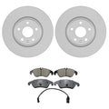 Set of 4 Bosch QuietCast Front Rotors & Akebono EURO Ceramic Pads for A5 Q5 (2010–2017)