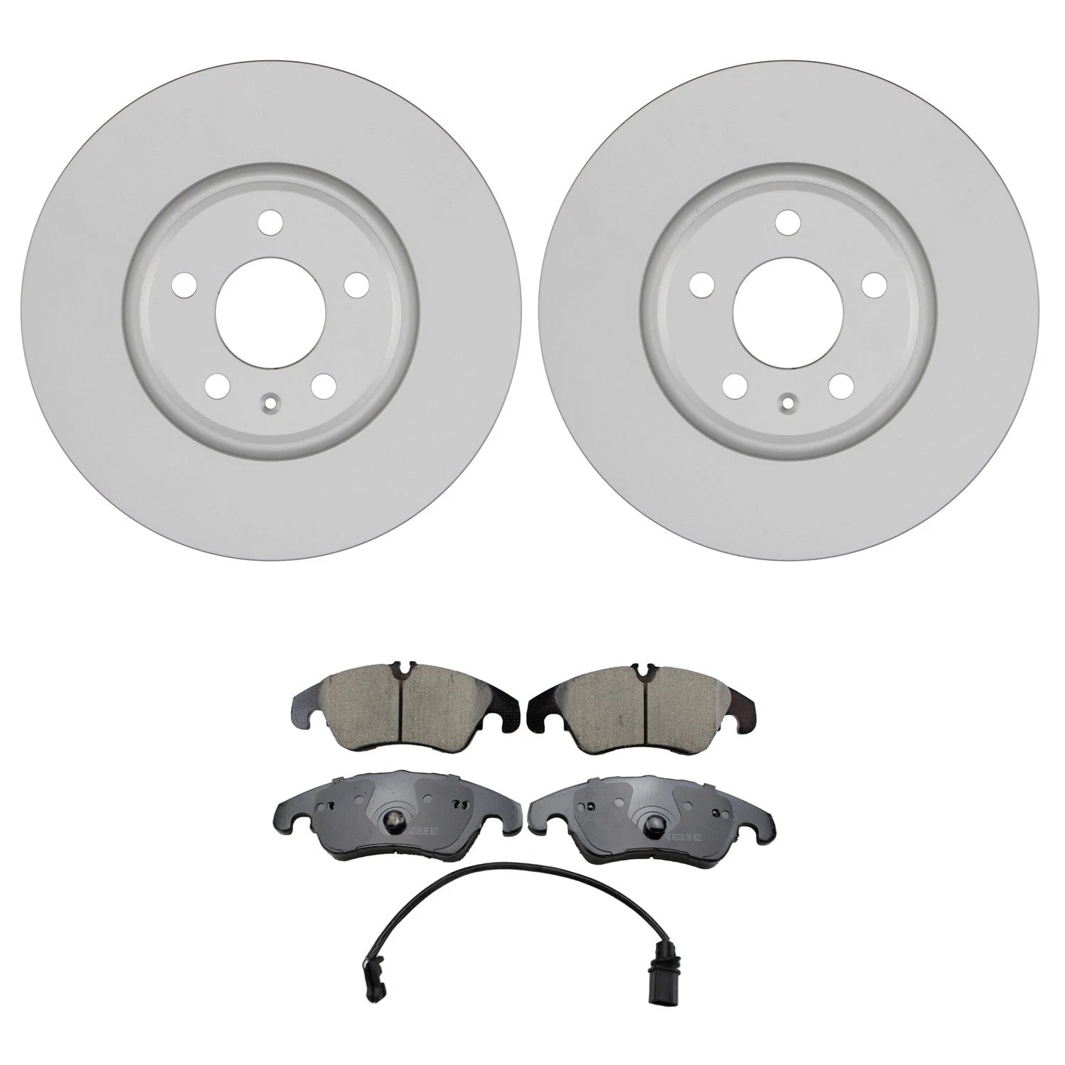 Set of 4 Bosch QuietCast Front Rotors & Akebono EURO Ceramic Pads for A5 Q5 (2010–2017)