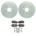 Front Rotors & Akebono ProACT Disc Brake Pad Kit for Hyundai Santa Fe