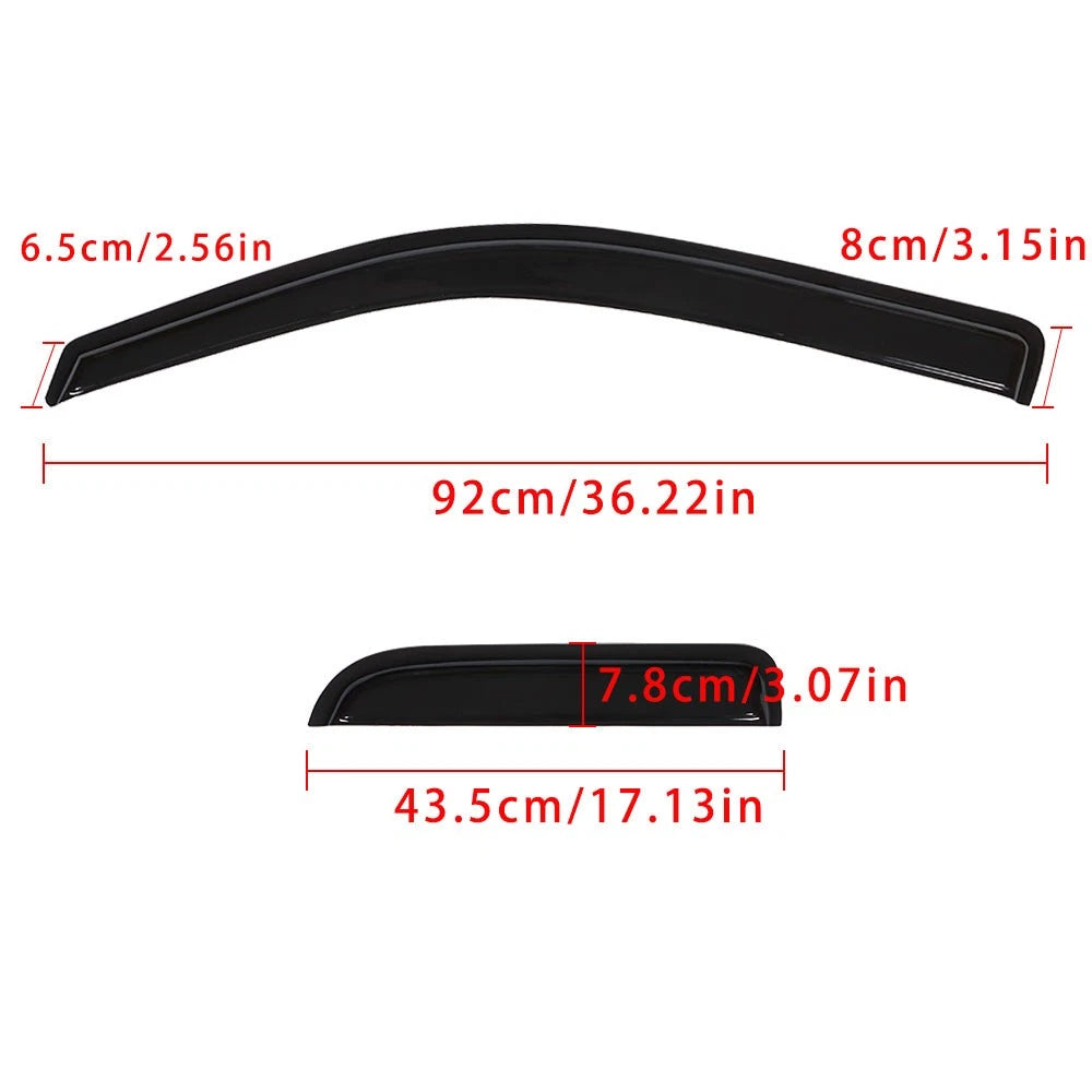 Set of 4 Smoke Window Visors for Jeep Grand Cherokee (2005–2010)