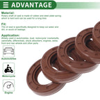 Set of 5 Oil Seal Rotary Shaft Seal FKM Rubber 20x35x7mm