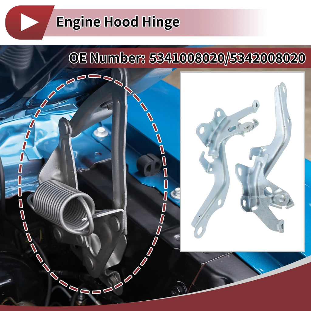 Hood Hinges for Toyota Sienna (2011–2020) No. 5341008020/5342008020 1 Pair