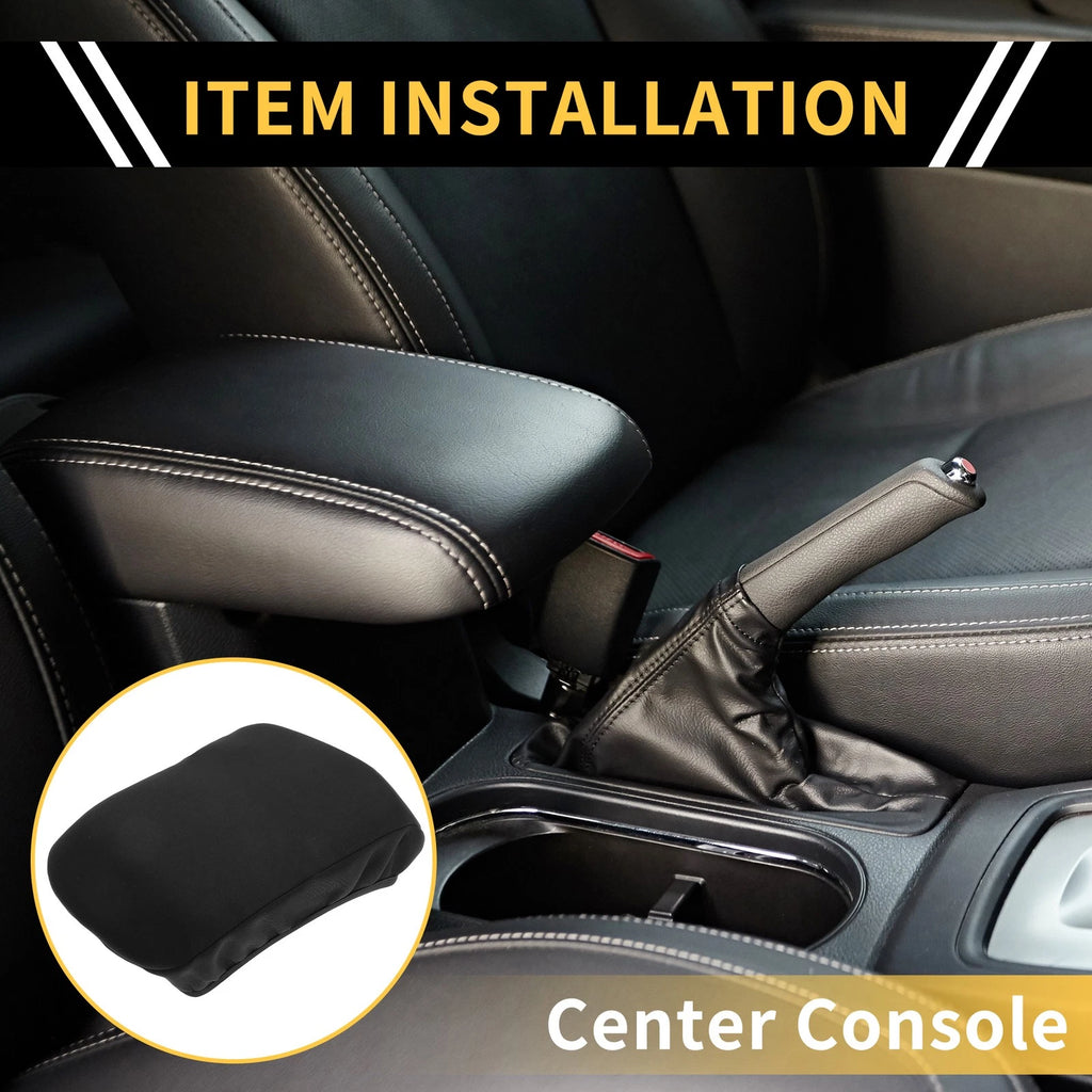 Console Lid Armrest Cover for Chevrolet (Microfiber Leather, Soft Foam)