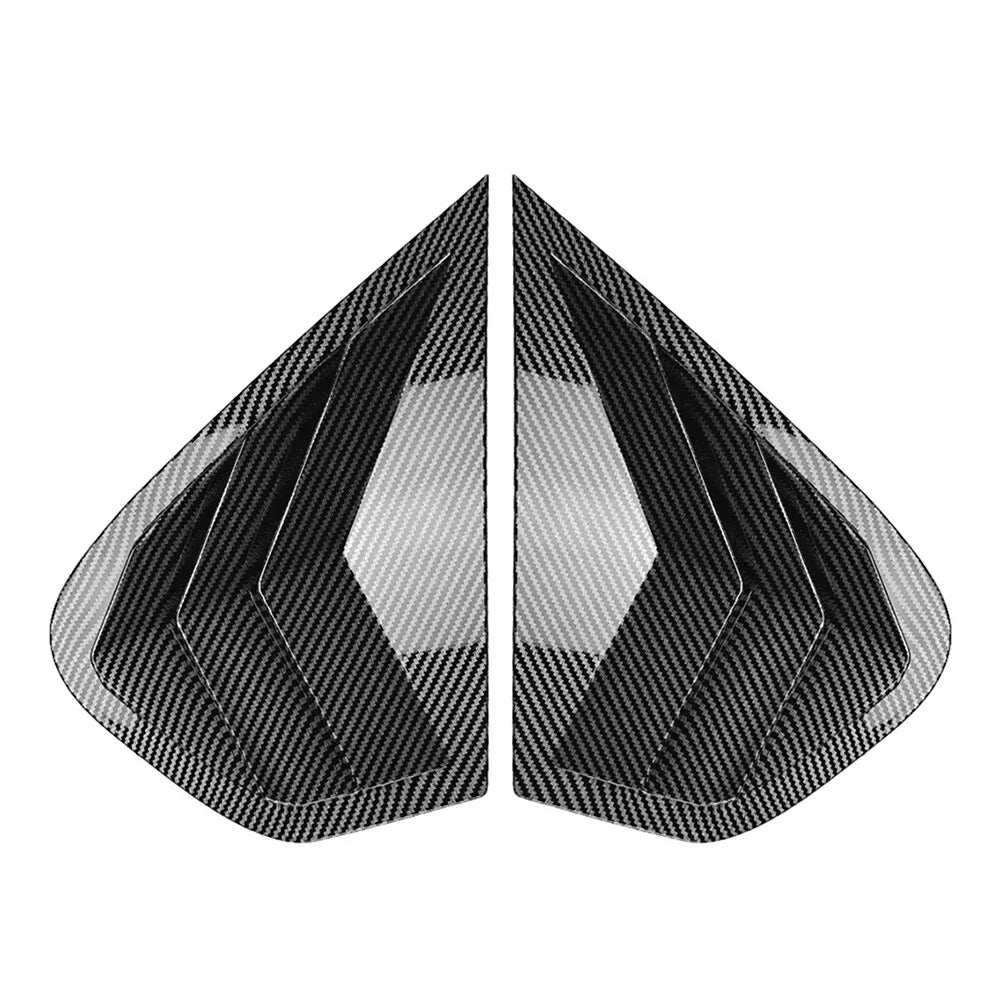 Carbon Fiber Rear Window Louver Cover Trim for BMW X6 E71 E72 (2008-2014)