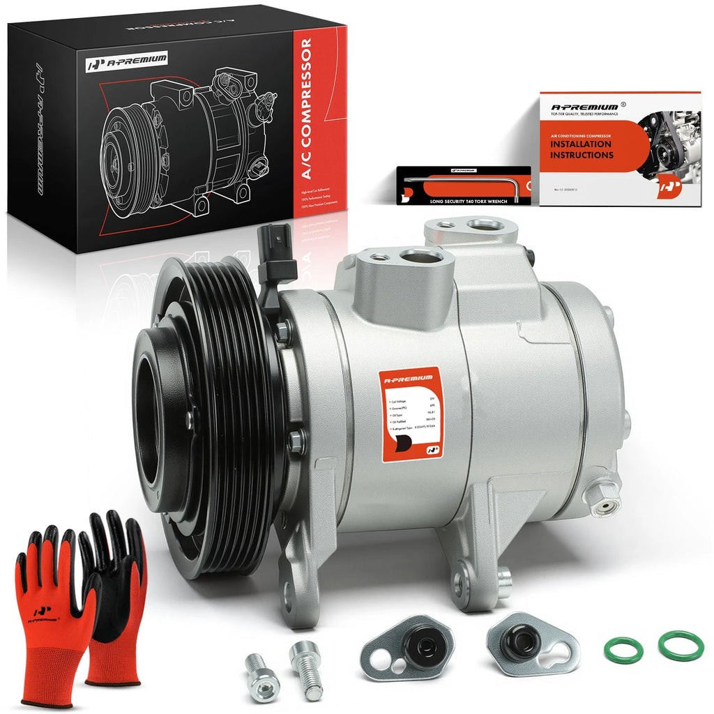 A/C Compressor with Clutch for Jeep Liberty (2009–2012) Dodge Nitro (2009–2011)
