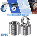 10 Pcs 20x32x7mm Double Metal Shield 6804ZZ Ball Bearings for Automotive (N/A)