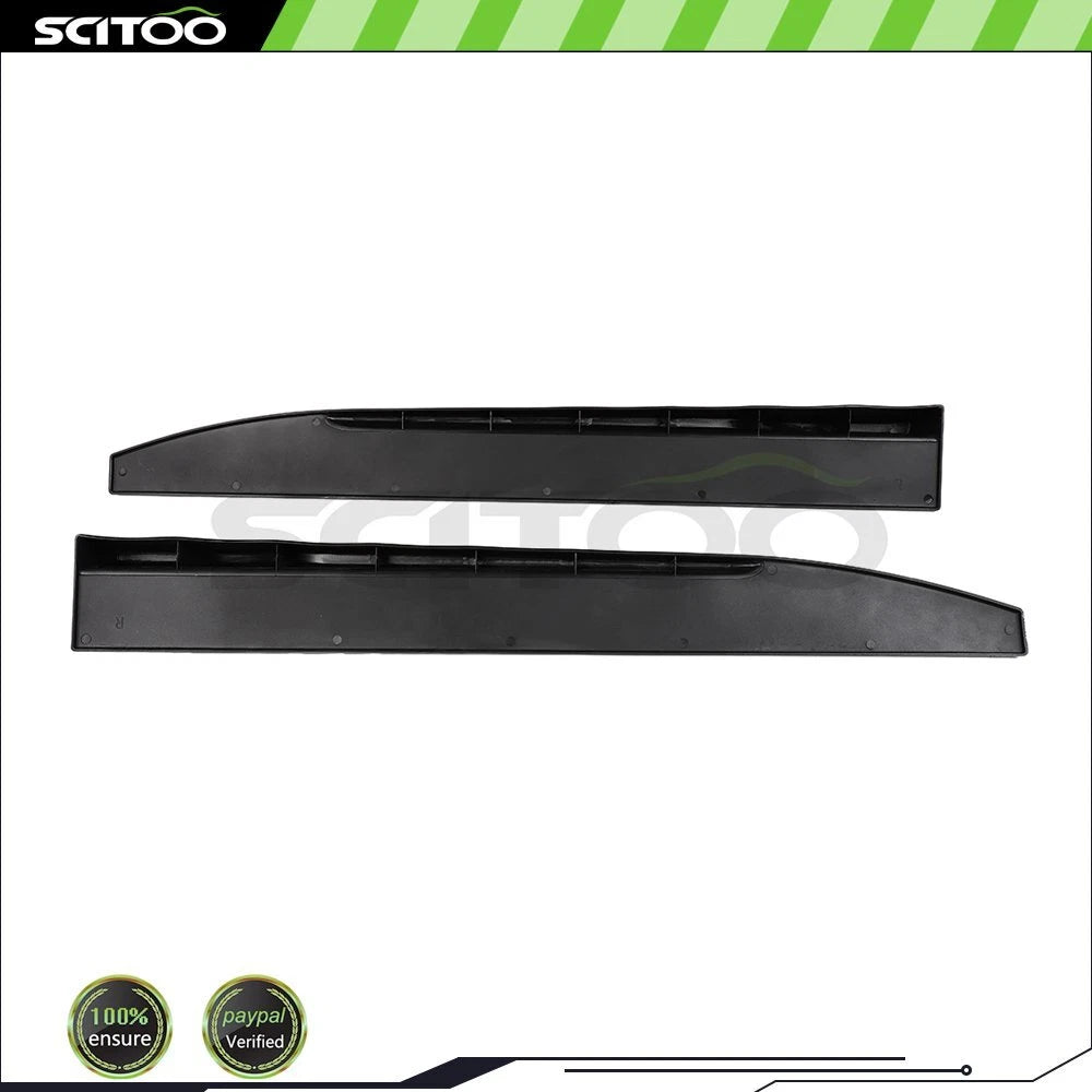 Universal Gloss Black Side Skirt Splitters for Cars (31"x4")