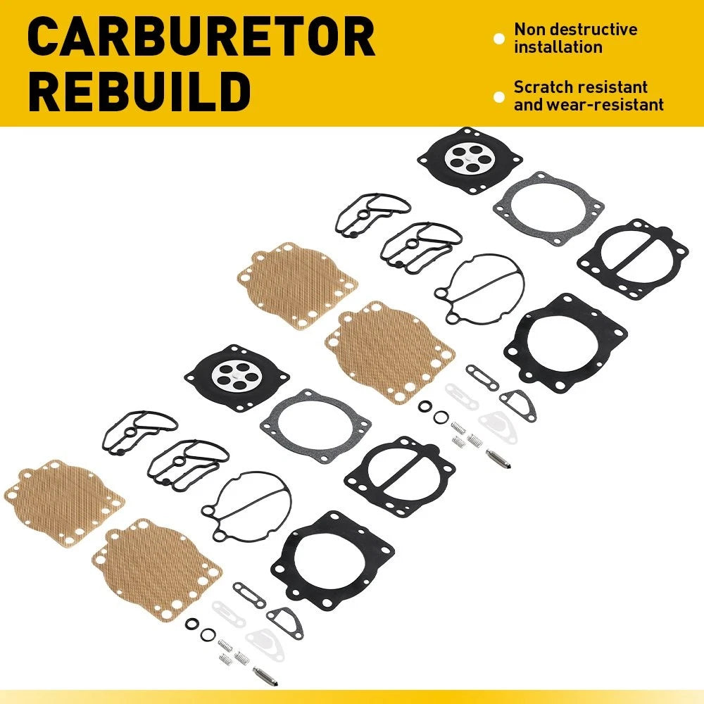 Set of 2 Carburetor Rebuild Kits for Polaris Keihin SLH SLT SLTH Virage 700 900 1200