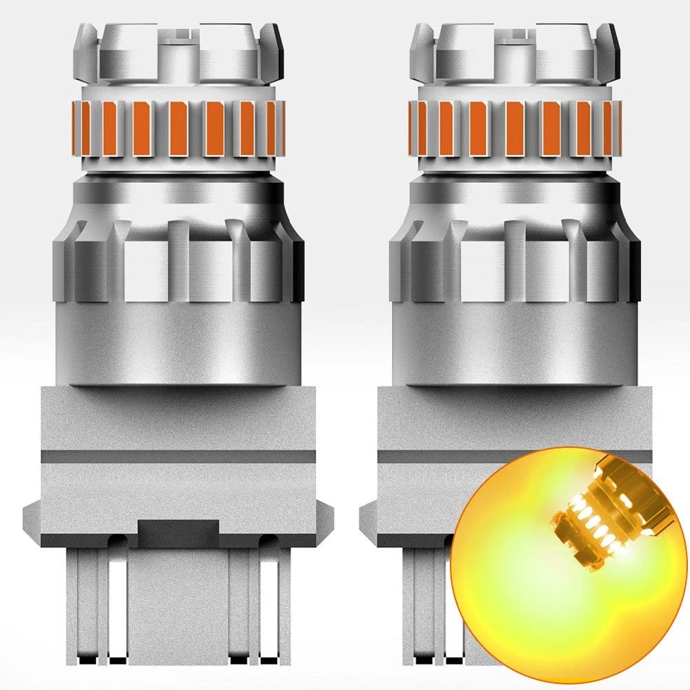 Set of 2 AUXITO 3757 3457 3157 Amber LED Signal Turn Parking Bulbs