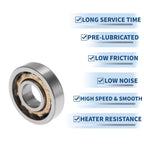 Deep Groove Ball Bearings 17x44x11mm for Scooter Skateboard (N/A)