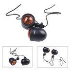 2X Black Turn Signal Lights for Motorcycle Cafe