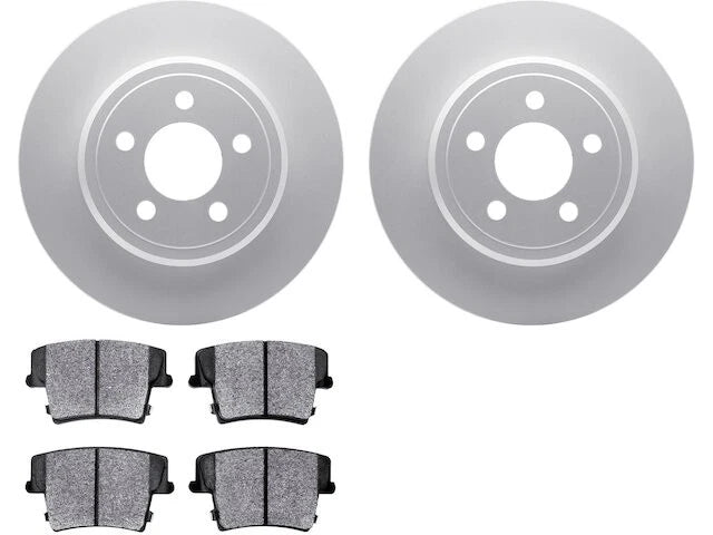 Rear Brake Pad and Rotor Kit for Mazda 3 Sport (2017–2018) GC898HJ