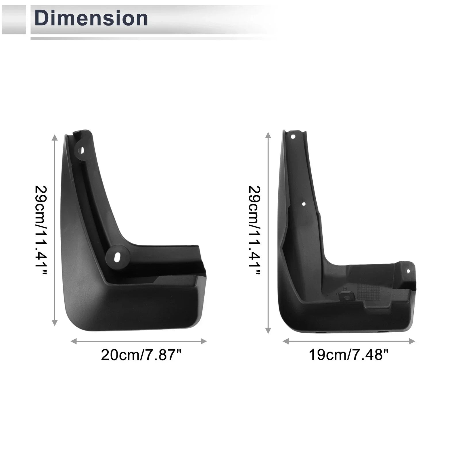 Mud Flaps Splash Guards 1x for BMW 3 Series E90 (2005-2011)