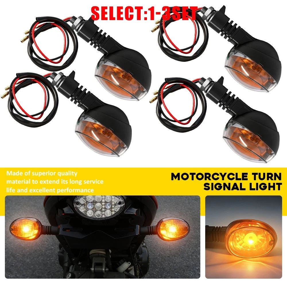 Amber Turn Signal Light for Buell Blast (2000–2010) X1 (1999–2002) 4-12X