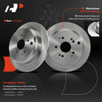 Rear Disc Brake Rotors & Ceramic Pads for Honda Odyssey (2002–2004)