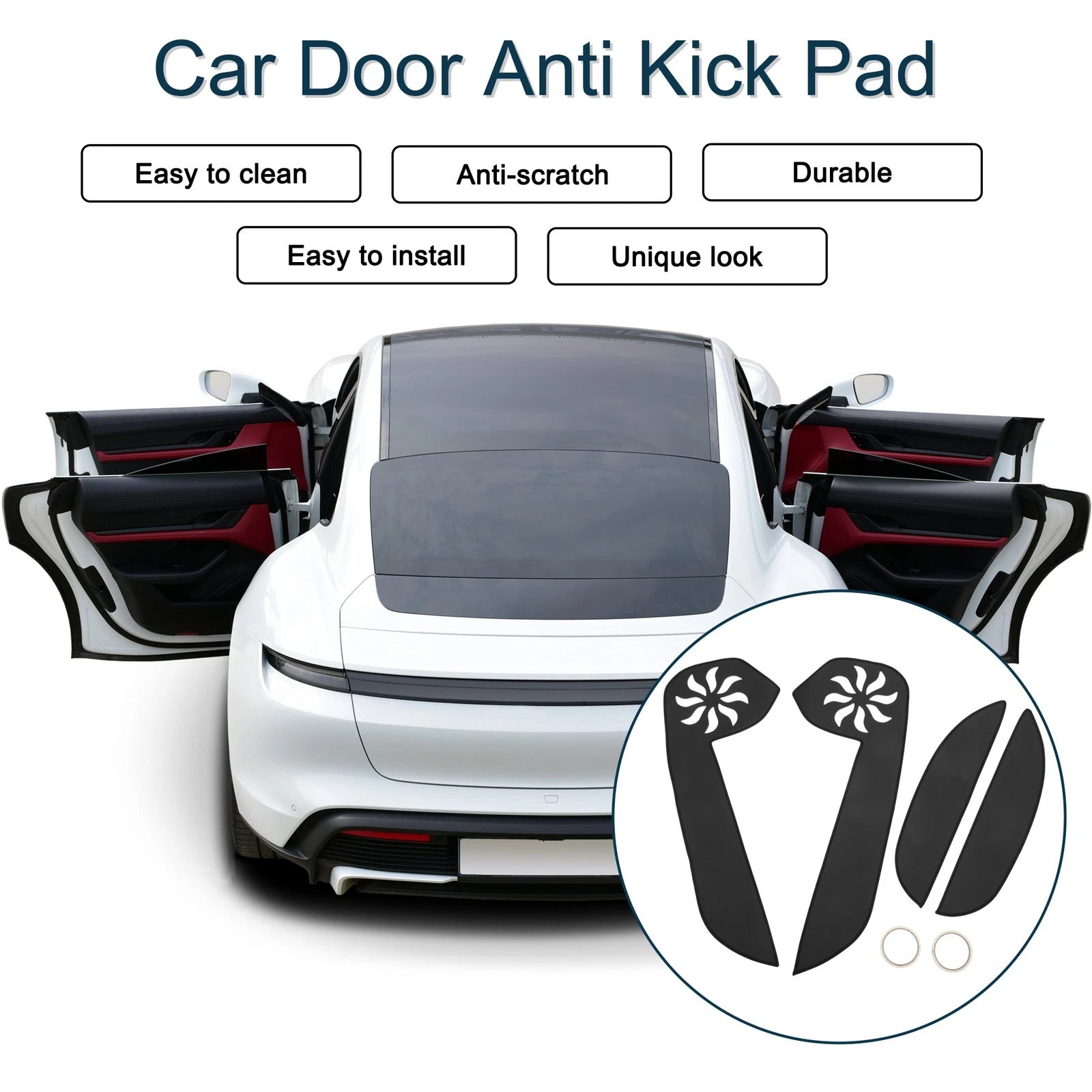 Set of 1 Car Door Anti Kick Pad Sticker Protector for Toyota Camry (2012)