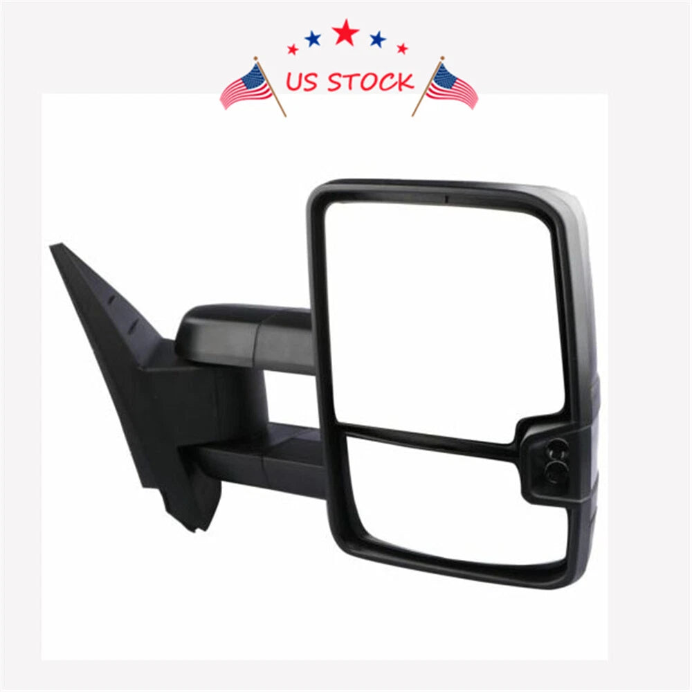 Set of 2 Chrome Smoked LED Towing Mirrors for 2007–2014 Chevrolet GMC Trucks
