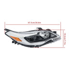 Headlight for Toyota Avalon (2013–2015) Passenger Side Clear RH Housing