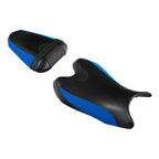 Rider Driver & Passenger Seats for Yamaha YZF R6 (2008–2016) Black Blue