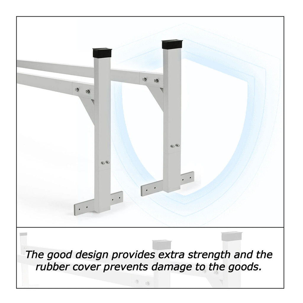 Adjustable Aluminum Roof Ladder Rack Bracket for Enclosed Trailers (Any Year)