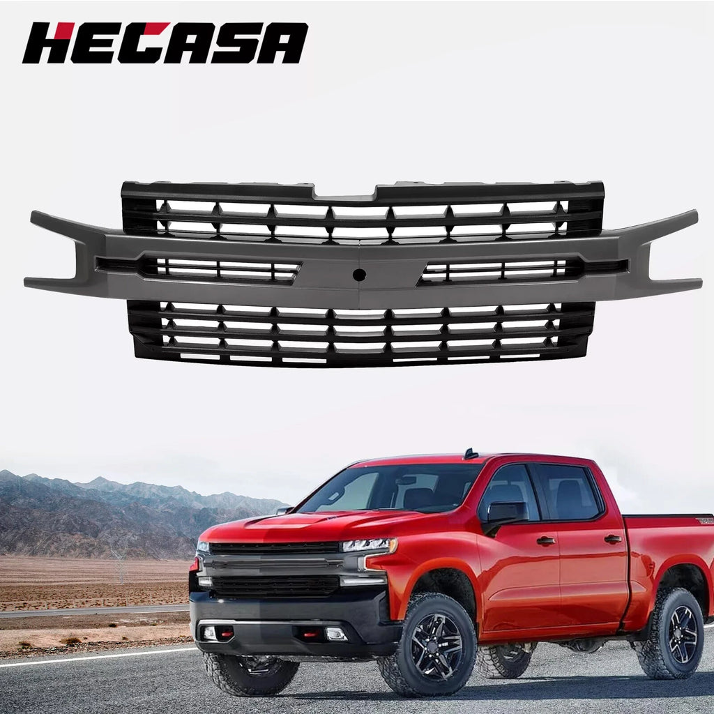 Front Bumper Hood Upper Grille for Chevrolet Silverado 1500 (2019–2022)