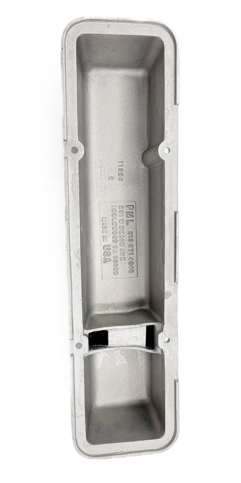 Black Aluminum Cadillac Script Valve Covers for Small Block Chevy (1957–1969)