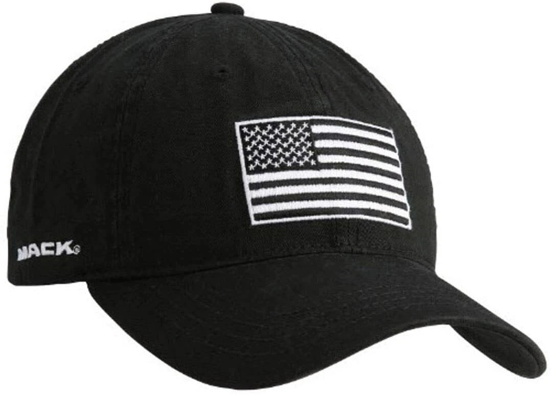 Snapback Hat/Cap for Mack Trucks (Black & White Tactical USA Flag)