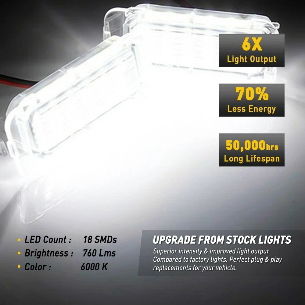 Pair LED License Plate Light for Ford Explorer (2011-2019)