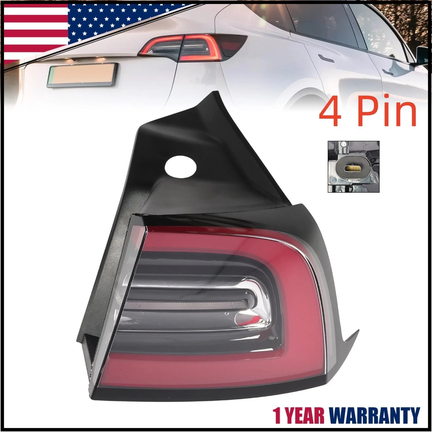 Right Tail Light for Tesla Model 3/Y (2020–2023) 1502087-00-D