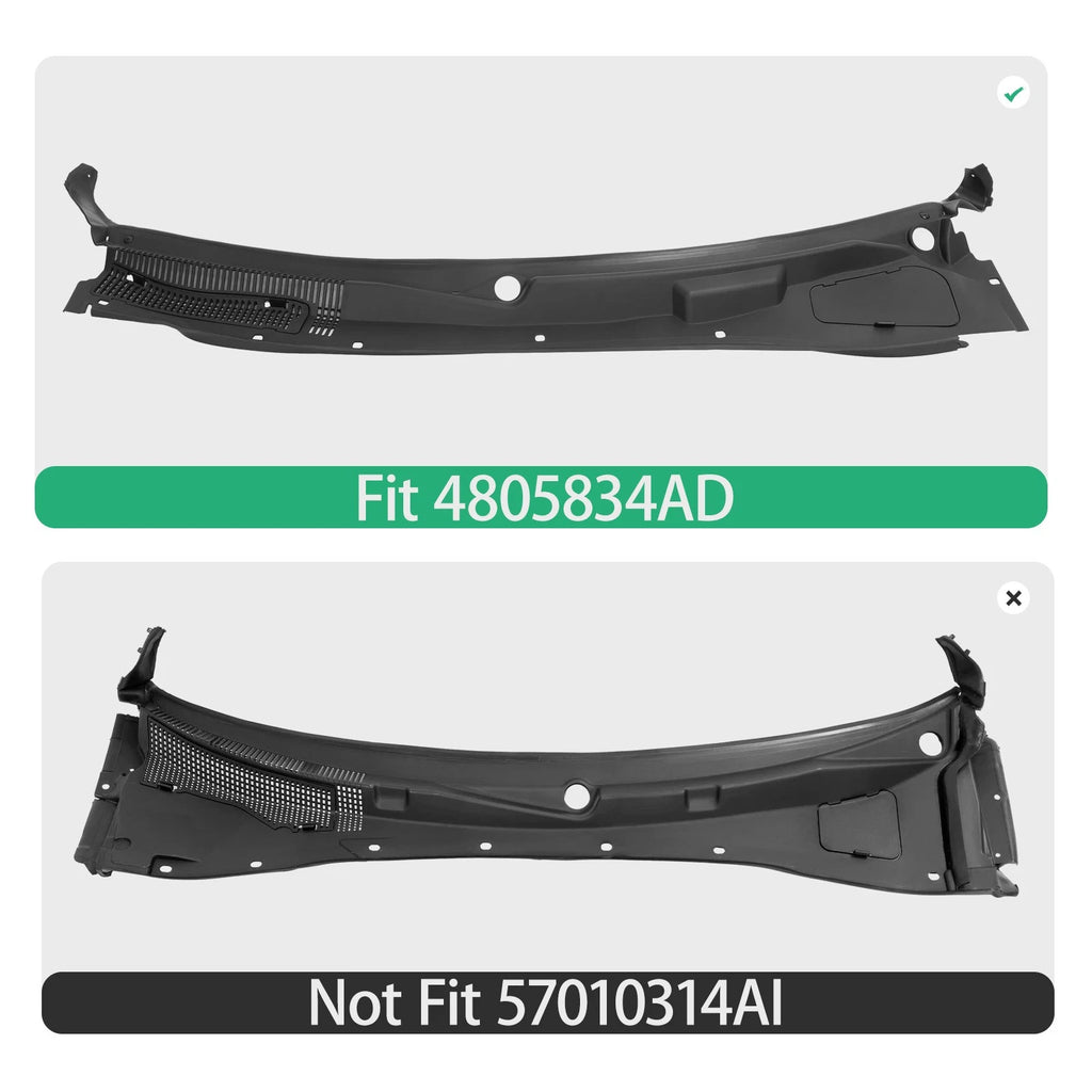 Windshield Wiper Cowl Grille Panel for Chrysler Dodge Charger (2005-2010)