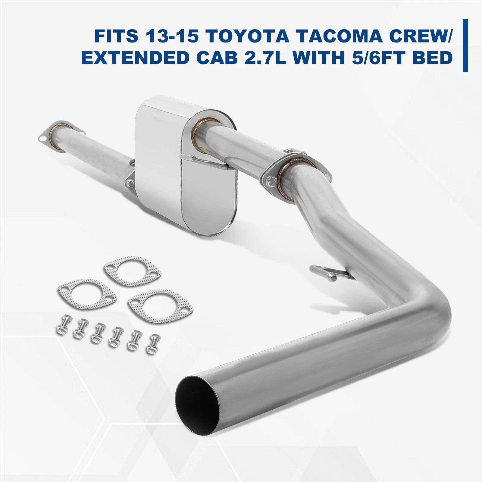 Cat Back Exhaust System Kit for Toyota Tacoma (2013–2020) 2.7L 2.5"