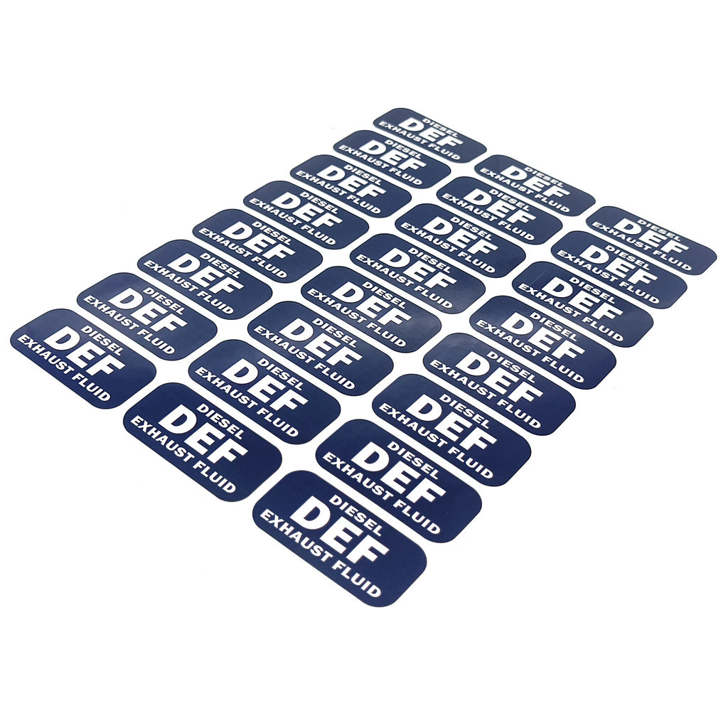 1"x2" Diesel DEF Exhaust Fluid Vinyl Decals for Turbo Vehicles