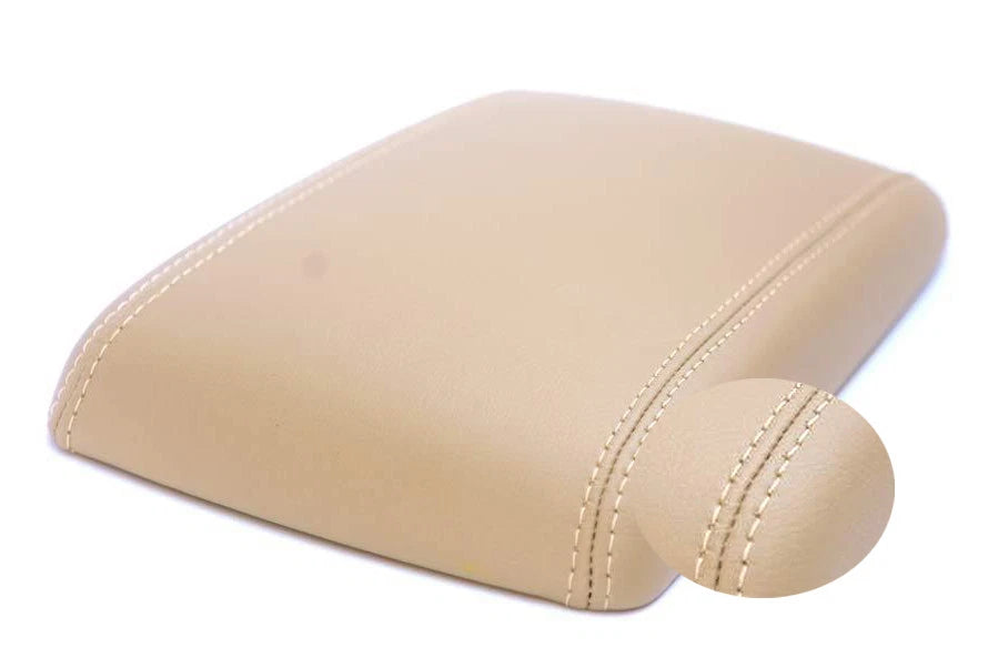 Leather Synthetic Center Console Armrest Cover for Cadillac DTS (2006–2011) Beige