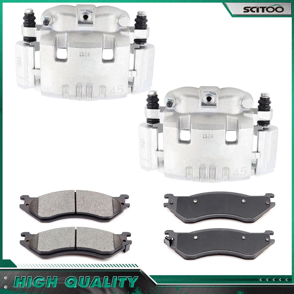 Rear Brake Calipers & Ceramic Pads for Dodge Ram 1500 (2006)