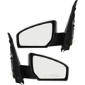 Set of 2 Black Power Side View Door Mirrors for Nissan Sentra (2007–2012)