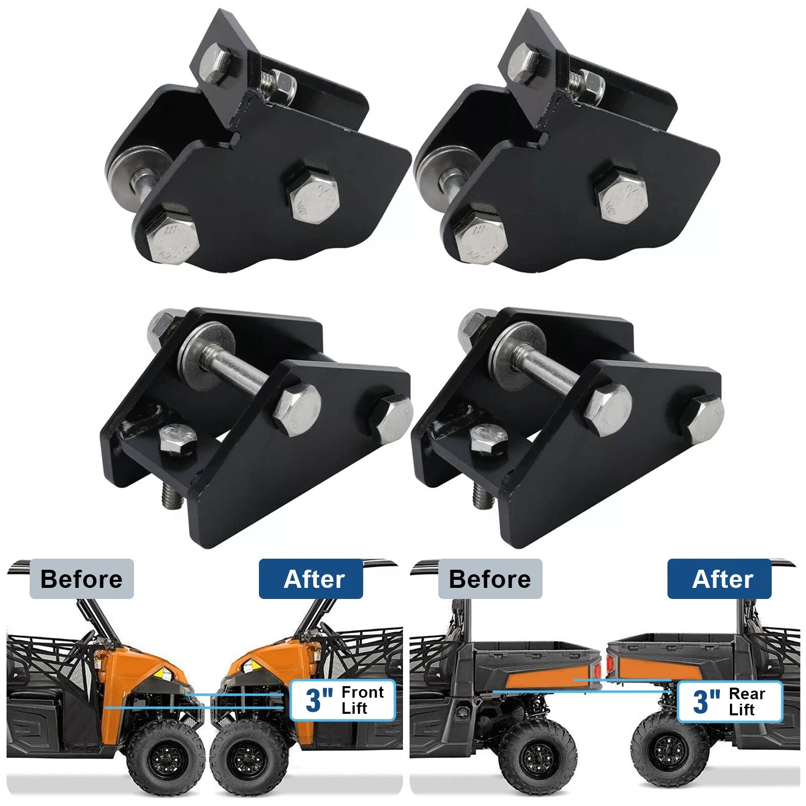4X 3" Lift Kit for Polaris Ranger XP 570 900 Full Size XP 1000 Crew