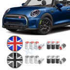 UK Flag Style Grill Badge Holder Sticker for Mini Cooper (—)