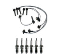 Denso 8mm Wire Set & 6 U-Groove Spark Plugs Kit for Ford Mercury 2.5 V6