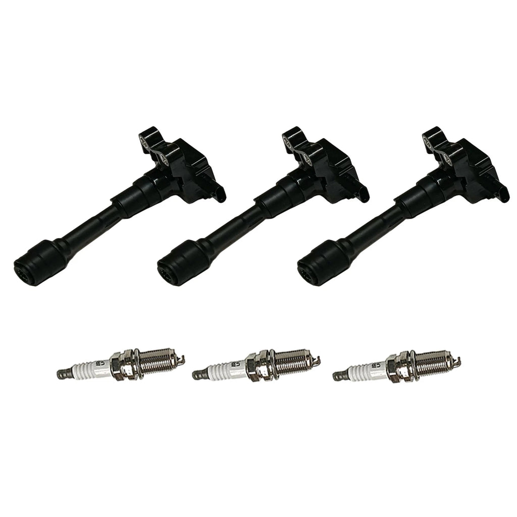 3X Ignition Coil and Spark Plug for Ford Fiesta, Focus (2016-2017)