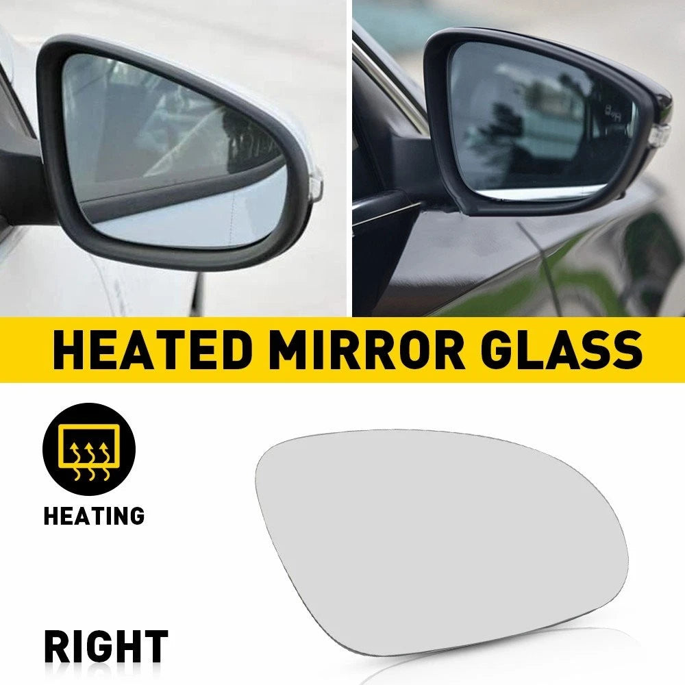 Heated Mirror Glass with Backing Plate for VW Jetta Beetle (2011–2019)