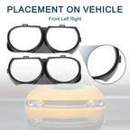 Front Headlight Trim Bezel for Dodge Challenger 2008-2014 (2 x)