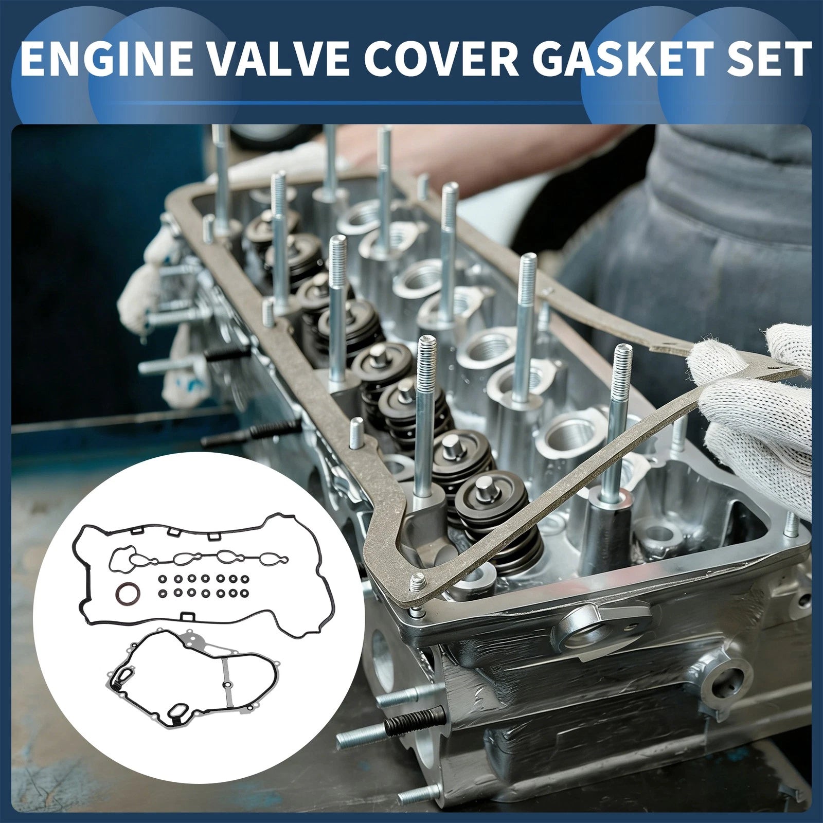 Valve Cover Gasket Set for Chevrolet Equinox (2010–2015) 2.4L 12593309