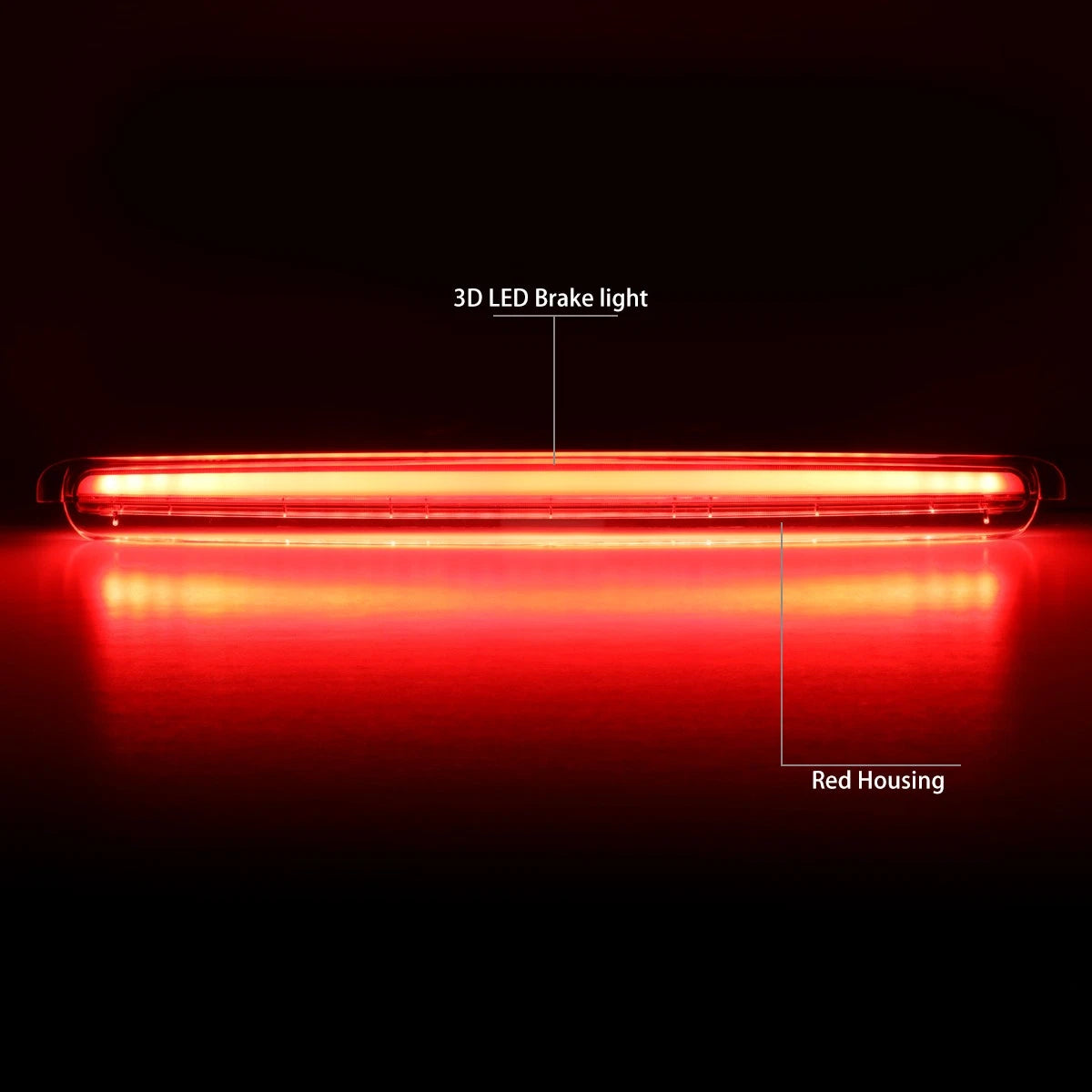 3D LED Bar Rear Center Third Tail Brake Light for Scion TC (2005–2010)