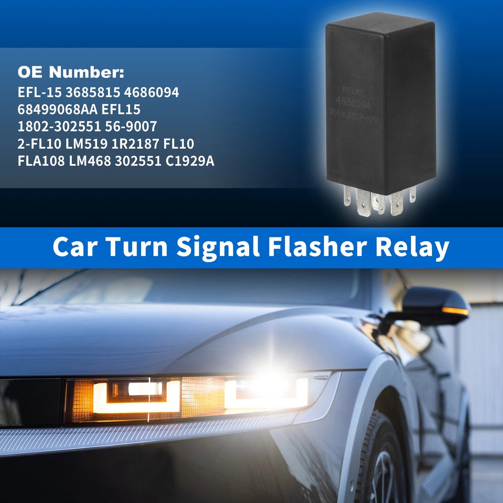 LED Turn Signal Flasher Relay for Jeep Grand Cherokee (1999–2004) No. 3685815/4686094